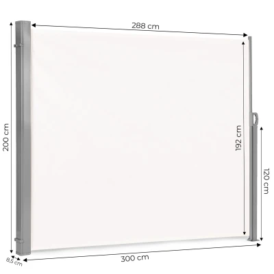 MultiGarden AW-011A Bočná markíza 300×200 cm, béžová