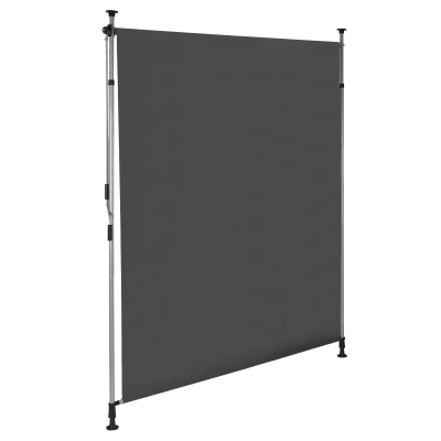 MultiGarden AW-039 Upínací výsuvná markýza s klikou, výškově nastavitelná, 180 × 220 cm, antracit