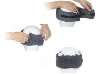 Verk 27474 Spánková maska pre lepší spánok a relaxáciu, čierna