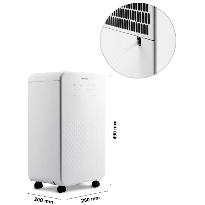 Berdsen BD-524 Odvlhčovač vzduchu 280 W, 12 000 ml/24 h, biely