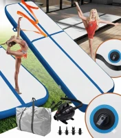 Gordon G1195 Airtrack nafukovací žíněnka 400 x 100 x 10 cm + příslušenství, modrá