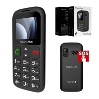 Krüger&Matz KM0923-2G Telefon pro seniory Simple 923, Dual SIM, Bluetooth, černý