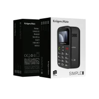 Krüger&Matz KM0923-2G Telefon pro seniory Simple 923, Dual SIM, Bluetooth, černý