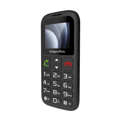 Krüger&Matz KM0923-2G Telefon pro seniory Simple 923, Dual SIM, Bluetooth, černý
