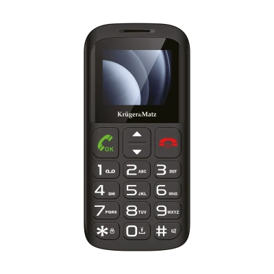Krüger&Matz KM0923-2G Telefon pro seniory Simple 923, Dual SIM, Bluetooth, černý