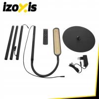 Izoxis 26885 LED stojacie svietidlo 180 cm, stmievateľné, diaľkové ovládanie, čierne