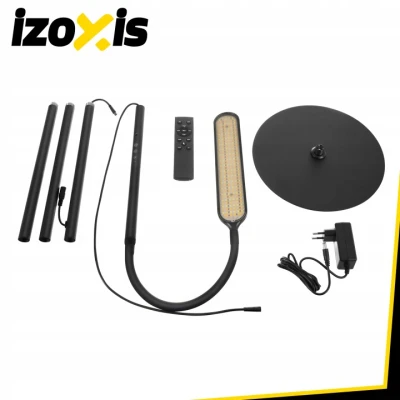 Izoxis 26885 LED stojacie svietidlo 180 cm, stmievateľné, diaľkové ovládanie, čierne