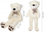 Velký plyšový medvěd bílý 160 cm
