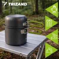 Trizand 27413 Kempingová sada nádobí se skládacími příbory