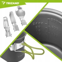 Trizand 27413 Kempingová sada nádobí se skládacími příbory