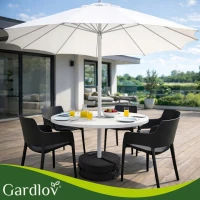 Gardlov 27351 Zátěžový podstavec pro slunečník 48 cm, plnitelný pískem, černý