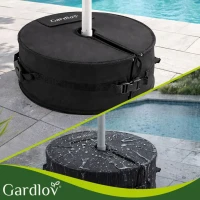 Gardlov 27351 Zátěžový podstavec pro slunečník 48 cm, plnitelný pískem, černý