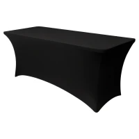 Ruhhy 27727 Elastický potah na cateringový stůl 183 x 75 x 75 cm, černý