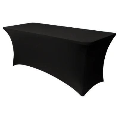 Ruhhy 27727 Elastický potah na cateringový stůl 183 x 75 x 75 cm, černý