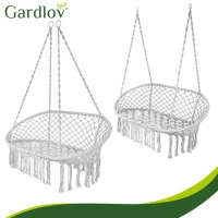 Gardlov 27378 Dvojité závěsné houpací křeslo, nosnost 300 kg, šedé