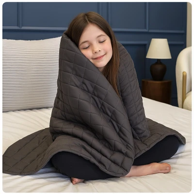 Posteloholici 1270706 Antistresová záťažová deka 3 kg, 90 x 120 cm, sivá