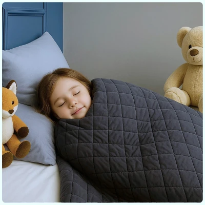 Posteloholici 1270706 Antistresová záťažová deka 3 kg, 90 x 120 cm, sivá