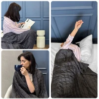 Posteloholici 1270712 Antistresová záťažová deka 12 kg, 200 x 220 cm, sivá