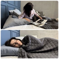 Posteloholici 1270712 Antistresová záťažová deka 12 kg, 200 x 220 cm, sivá