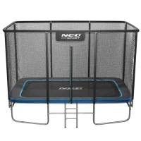 Neo-Sport NS-08X Záhradná trampolína obdĺžniková 366 x 244 cm, s vonkajšou sieťou a rebríkom