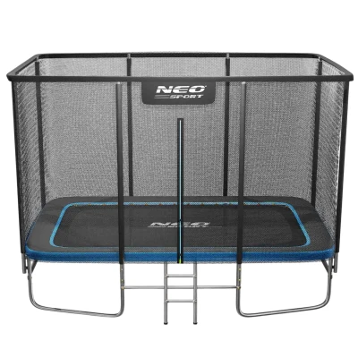 Neo-Sport NS-08X Záhradná trampolína obdĺžniková 366 x 244 cm, s vonkajšou sieťou a rebríkom