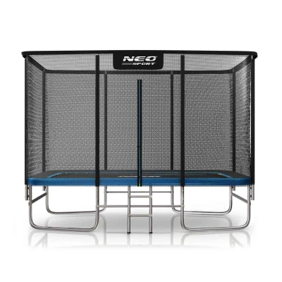 Neo-Sport NS-08X Záhradná trampolína obdĺžniková 366 x 244 cm, s vonkajšou sieťou a rebríkom