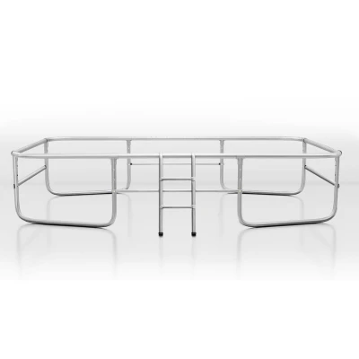 Neo-Sport NS-08X Záhradná trampolína obdĺžniková 366 x 244 cm, s vonkajšou sieťou a rebríkom