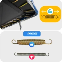Neo-Sport NS-10X Záhradná trampolína obdĺžniková 427 x 305 cm, s vonkajšou sieťou a rebríkom