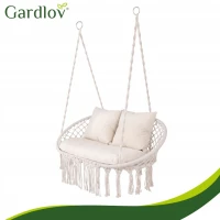 Gardlov 27379 Dvojité závesné hojdacie kreslo, nosnosť 300 kg, béžové
