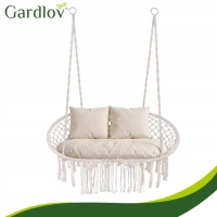Gardlov 27379 Dvojité závesné hojdacie kreslo, nosnosť 300 kg, béžové