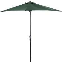 MultiGarden SL-UM016 Půlkruhový zahradní slunečník ke zdi 2,7 m, zelený