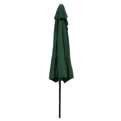 MultiGarden SL-UM016 Půlkruhový zahradní slunečník ke zdi 2,7 m, zelený