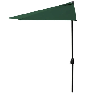 MultiGarden SL-UM016 Půlkruhový zahradní slunečník ke zdi 2,7 m, zelený