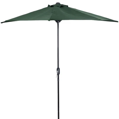 MultiGarden SL-UM016 Půlkruhový zahradní slunečník ke zdi 2,7 m, zelený