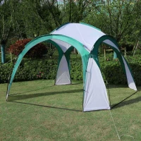 MultiGarden ST-001 Zahradní altán se sklolaminátovou konstrukcí, 3,5 x 3,5 m, zelený