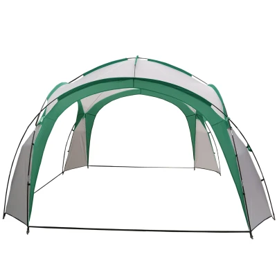 MultiGarden ST-001 Zahradní altán se sklolaminátovou konstrukcí, 3,5 x 3,5 m, zelený
