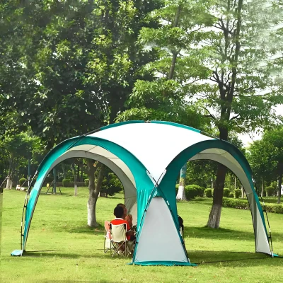 MultiGarden ST-001 Zahradní altán se sklolaminátovou konstrukcí, 3,5 x 3,5 m, zelený