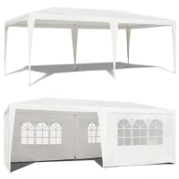 MultiGarden PAW Záhradný párty stan 3 x 6 m, 6 bočných stien, biely