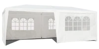 MultiGarden PAW Záhradný párty stan 3 x 6 m, 6 bočných stien, biely