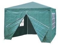 MultiGarden Zahradní altán skládací 3 x 3 x 2,5 m, 4 boční stěny, zelený