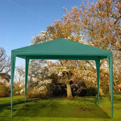 MultiGarden Zahradní altán skládací 3 x 3 x 2,5 m, 4 boční stěny, zelený