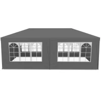 MultiGarden PAW Zahradní párty stan 3 x 6 m, 6 bočních stěn, šedý