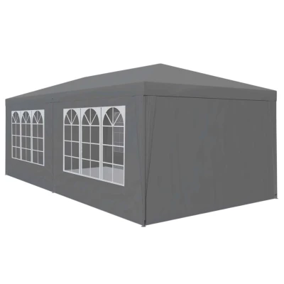 MultiGarden PAW Zahradní párty stan 3 x 6 m, 6 bočních stěn, šedý