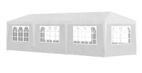 MultiGarden PAW Záhradný párty stan 3 x 9 m, 8 bočných stien, biely