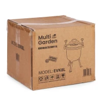 MultiGarden EVK8L Liatinový smaltovaný kotlík 8 l so stojanom