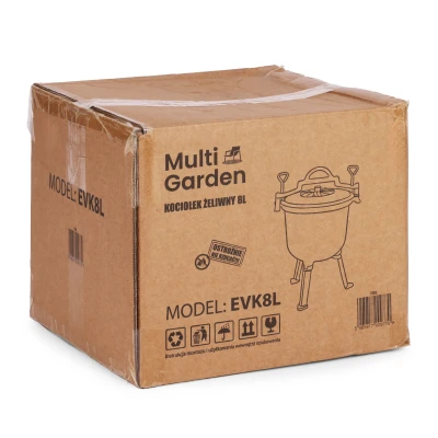 MultiGarden EVK8L Liatinový smaltovaný kotlík 8 l so stojanom