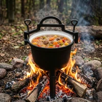 MultiGarden EVK5L Liatinový smaltovaný kotlík 5 l so stojanom