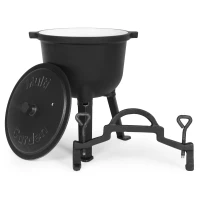 MultiGarden EVK5L Liatinový smaltovaný kotlík 5 l so stojanom