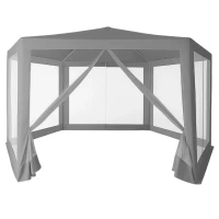 MultiGarden PAW Zahradní stan 2 x 2 x 2 m s moskytiérou, šedý