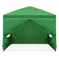 MultiGarden PAW-3X3-A-4W Záhradný skládací stan 3 x 3 m, 4 bočné steny, zelený